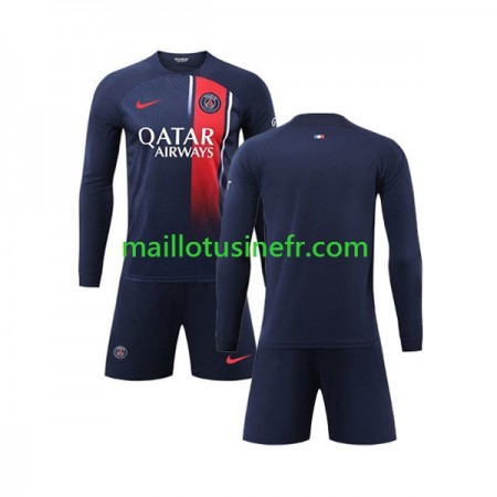 Maillot de Foot Paris Saint-Germain Domicile 2023-24 Manches Longues - Enfant